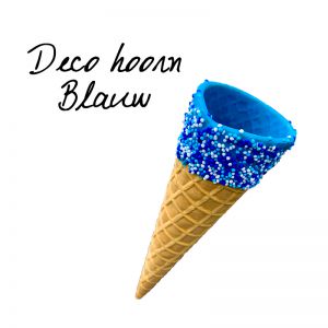 Hoorntje - Deco hoorn blauw
